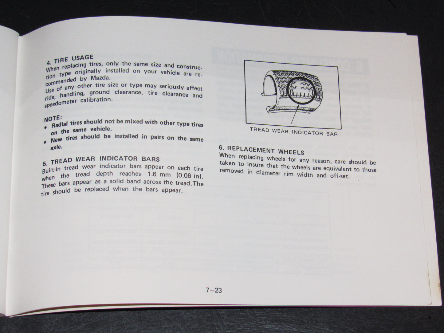 Mazda RX7 (1981) Owners Manual