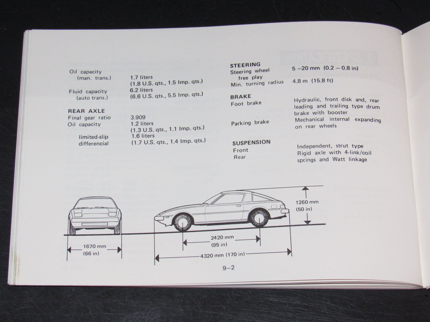 Mazda RX7 (1981) Owners Manual