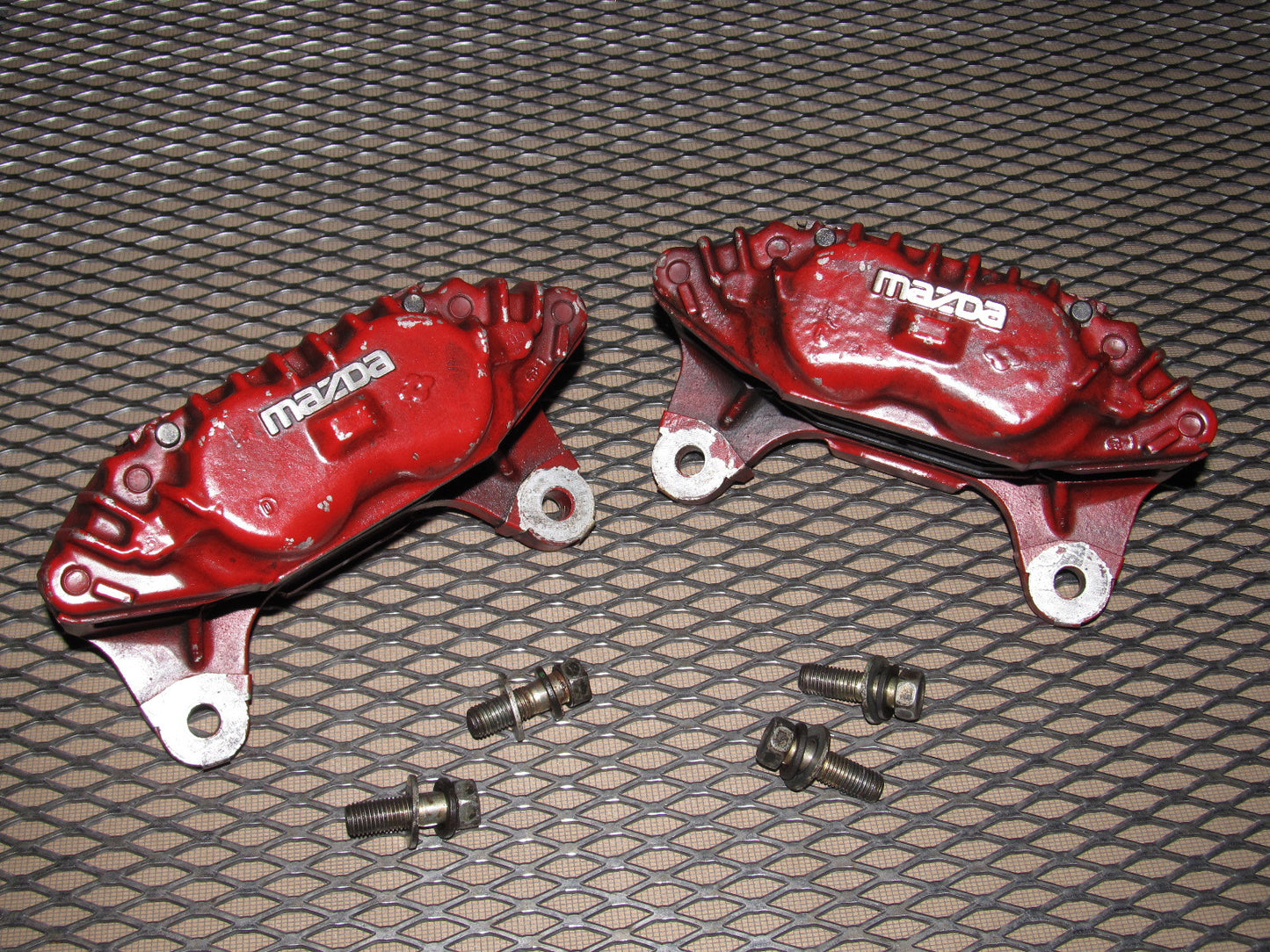 86 87 88 Mazda RX7 OEM Aluminum Front Brake Caliper - 4 Piston