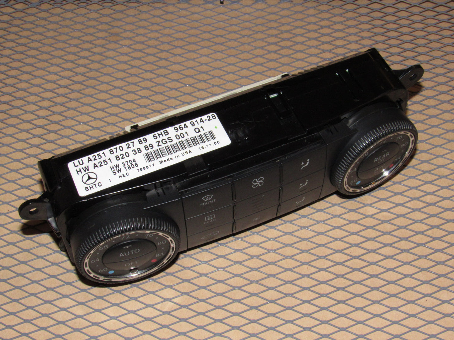06 07 08 Mercedes Benz ML350 OEM A/C Heater Temperature Climate Control Unit