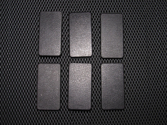 90-93 Mazda Miata OEM Black Filler Cap Trim - 6 pieces