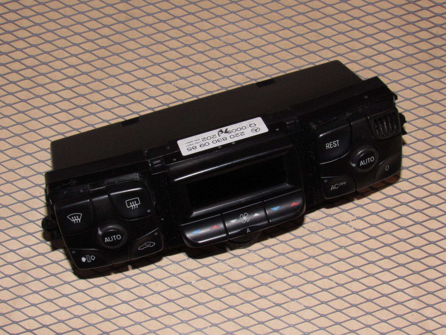00 01 02 03 04 05 06  Mercedes Benz S500 OEM Temperature Climate Control Unit