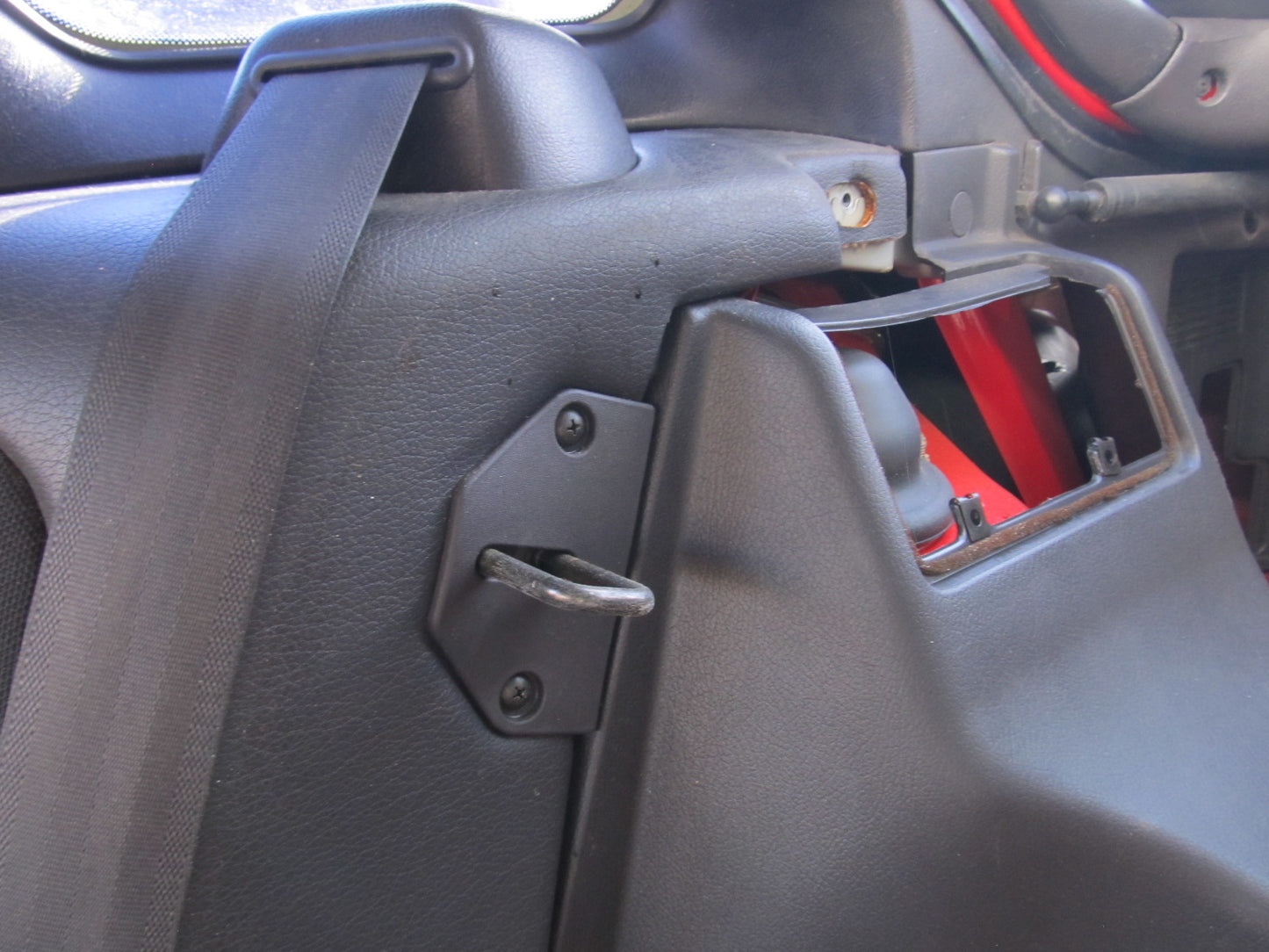 94 95 96 97 Mitsubishi 3000GT OEM Rear Seat Latch Striker Trim Cover Set