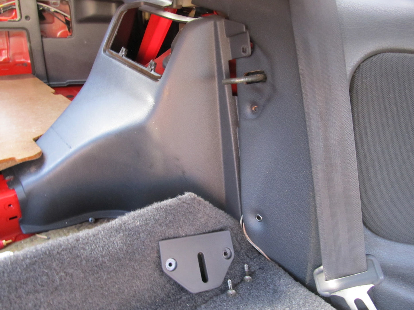 94 95 96 97 Mitsubishi 3000GT OEM Rear Seat Latch Striker Trim Cover Set