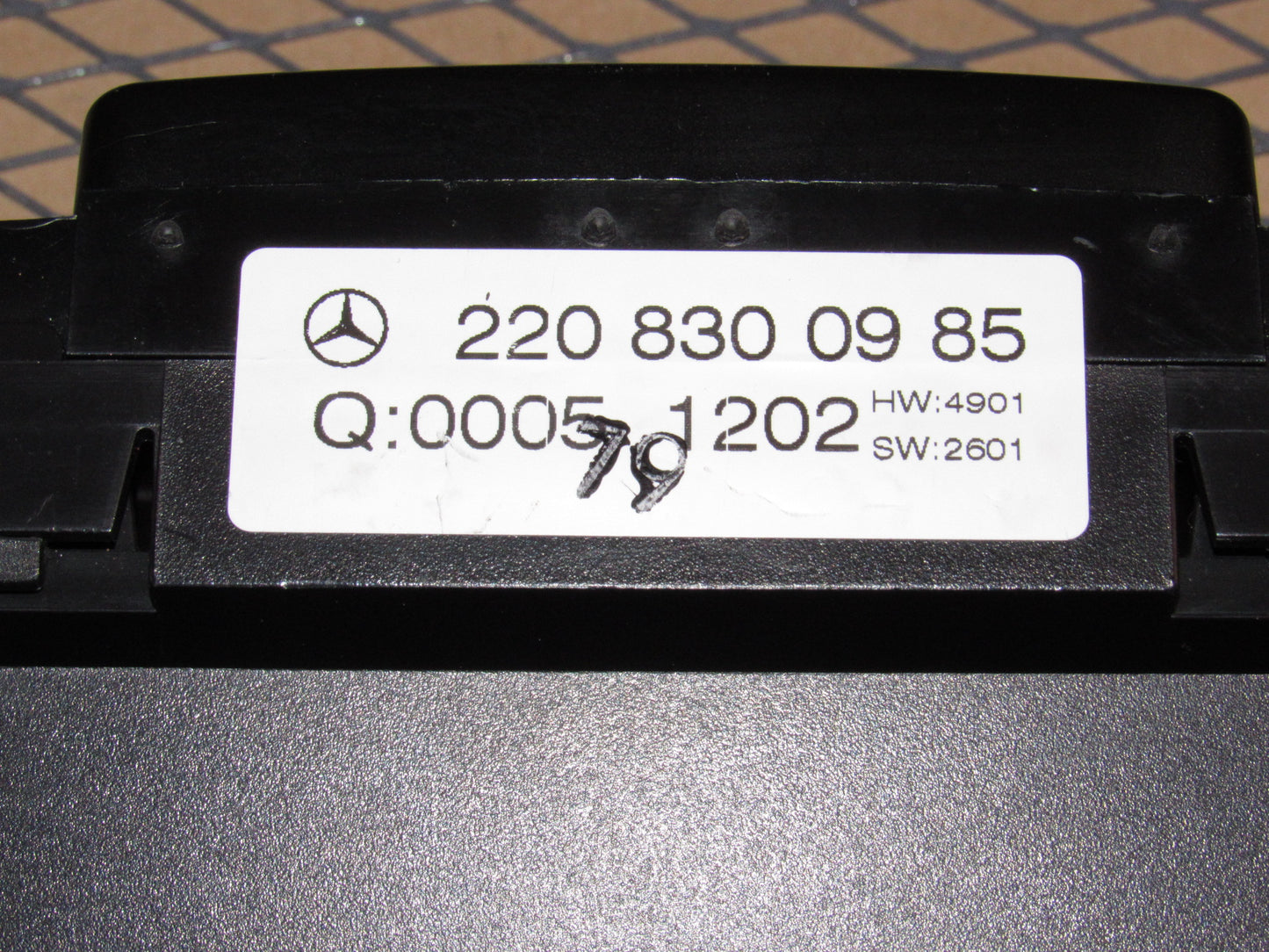00 01 02 03 04 05 06  Mercedes Benz S500 OEM Temperature Climate Control Unit