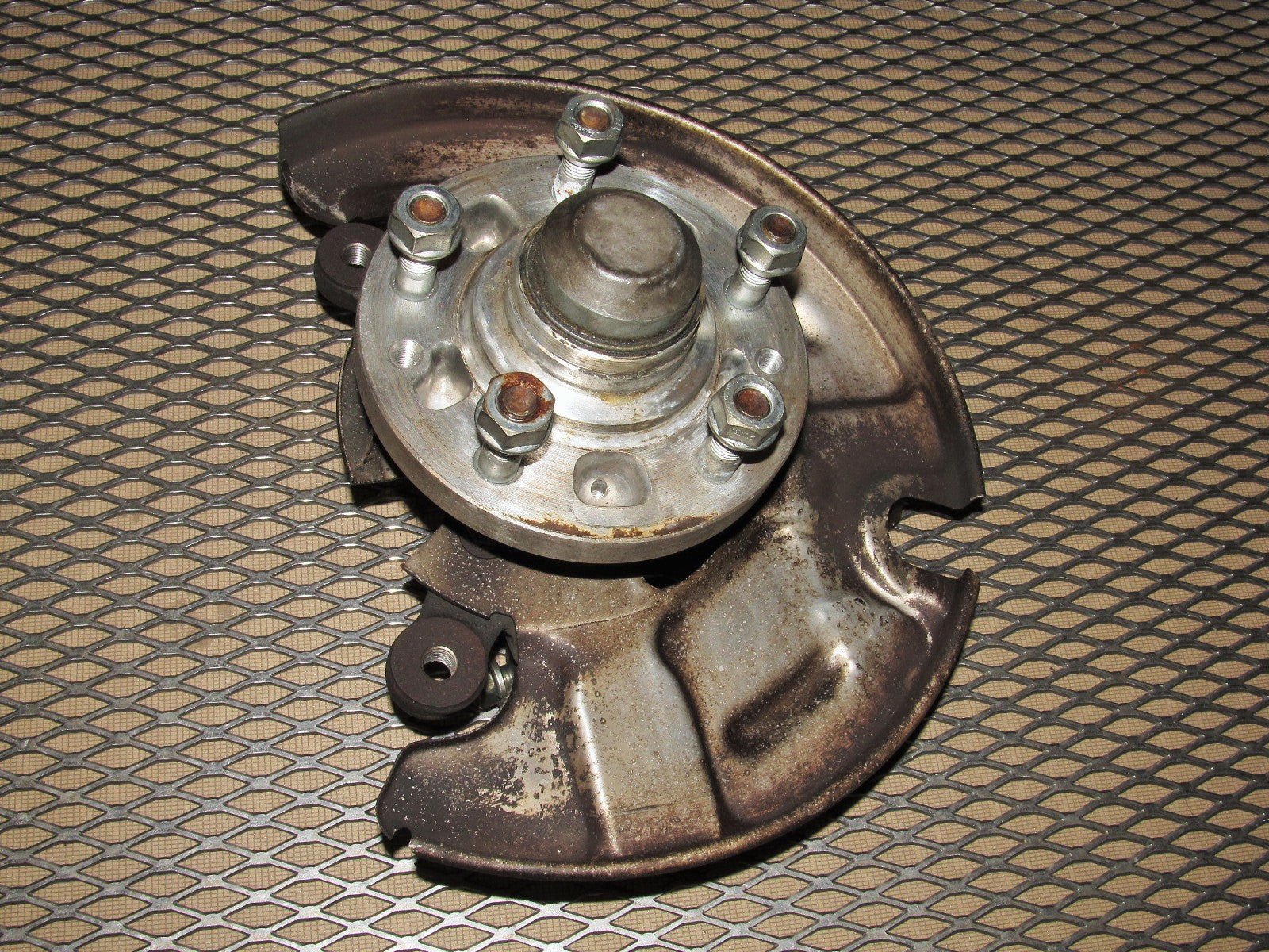 86 87 88 Mazda RX7 OEM Wheel Spindle Hub & Knuckle - Front Right