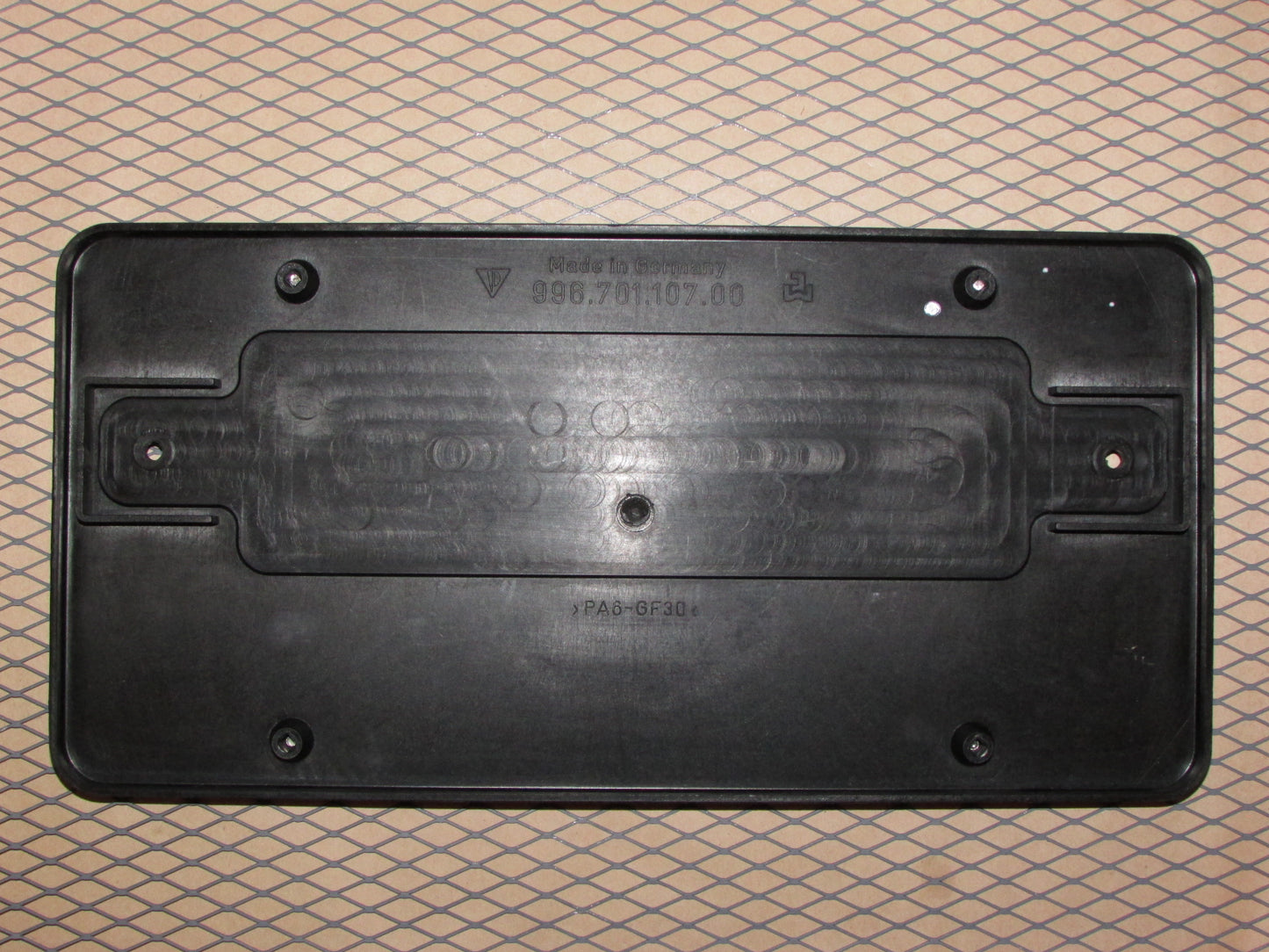 99 00 01 02 03 04 Porsche 911 OEM Rear License Plate Holder Bracket Base