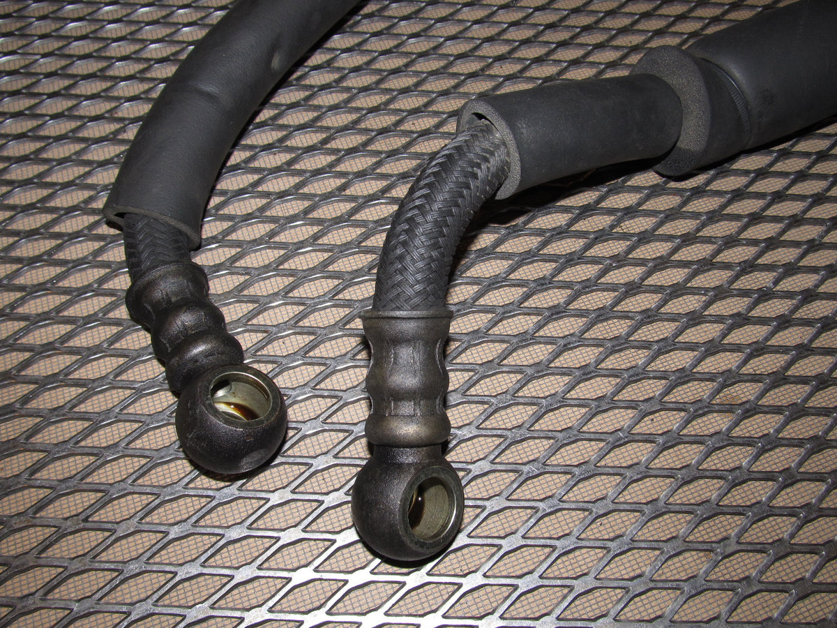 86 87 88 Mazda RX7 OEM Engine Oil Cooler Hose Set