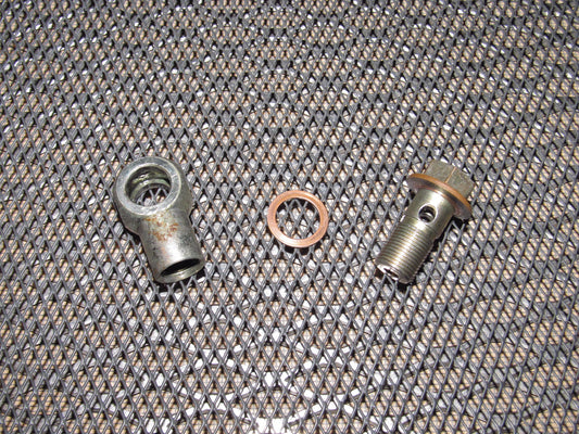 87 88 89 Toyota MR2 OEM Master Brake Cylinder Fitting & Banjo Bolt