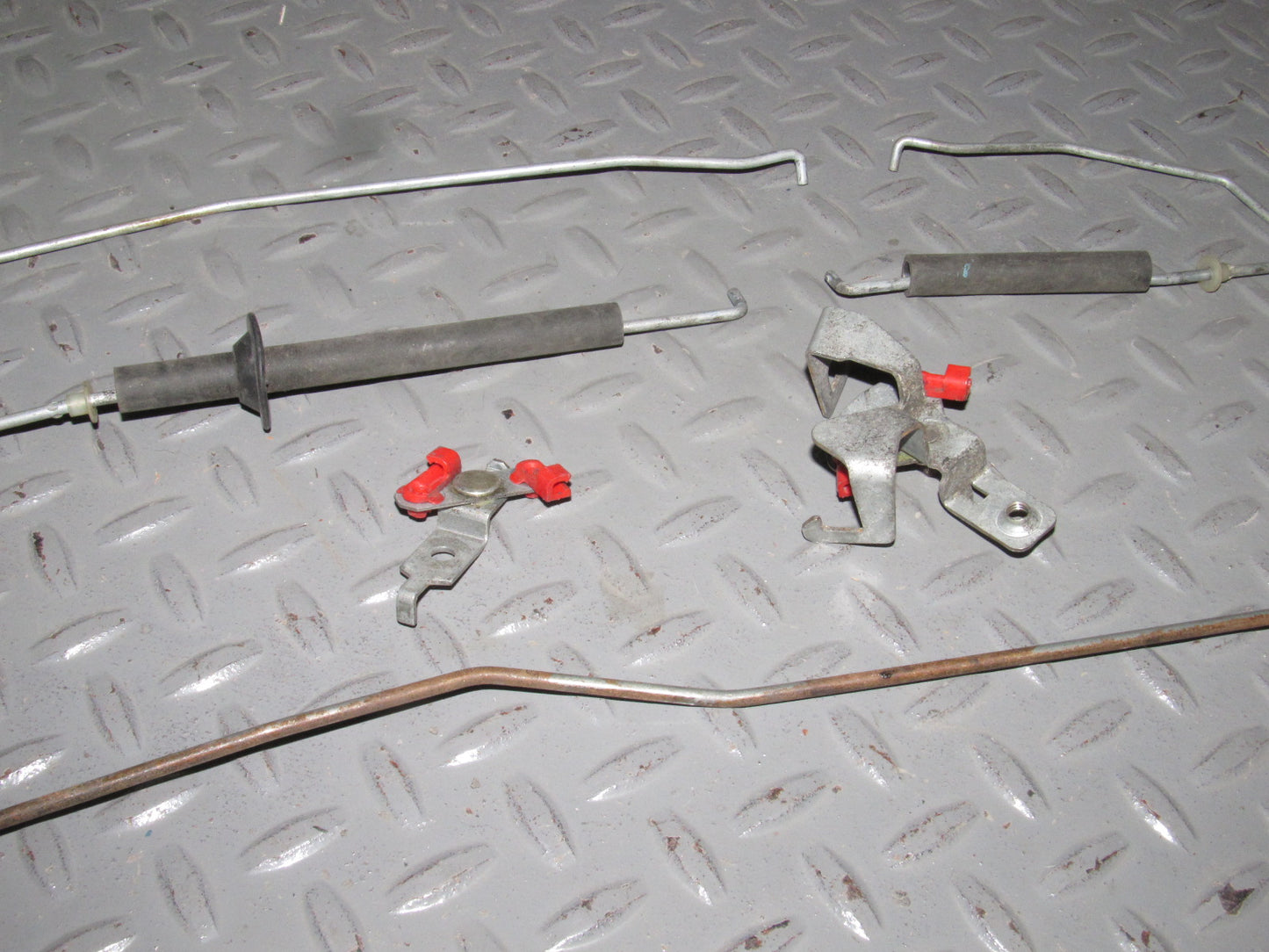 89 90 91 92 Toyota Supra OEM Door Linkage Rod & Clips - Right Set