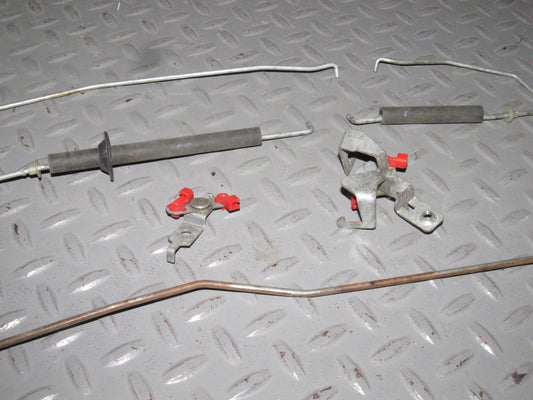 89 90 91 92 Toyota Supra OEM Door Linkage Rod & Clips - Right Set