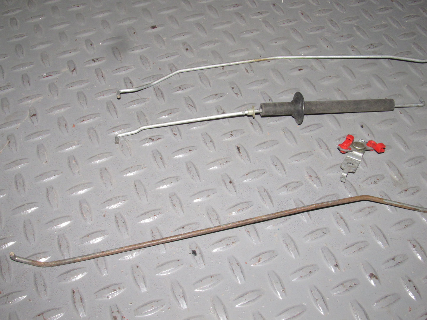 89 90 91 92 Toyota Supra OEM Door Linkage Rod & Clips - Right Set