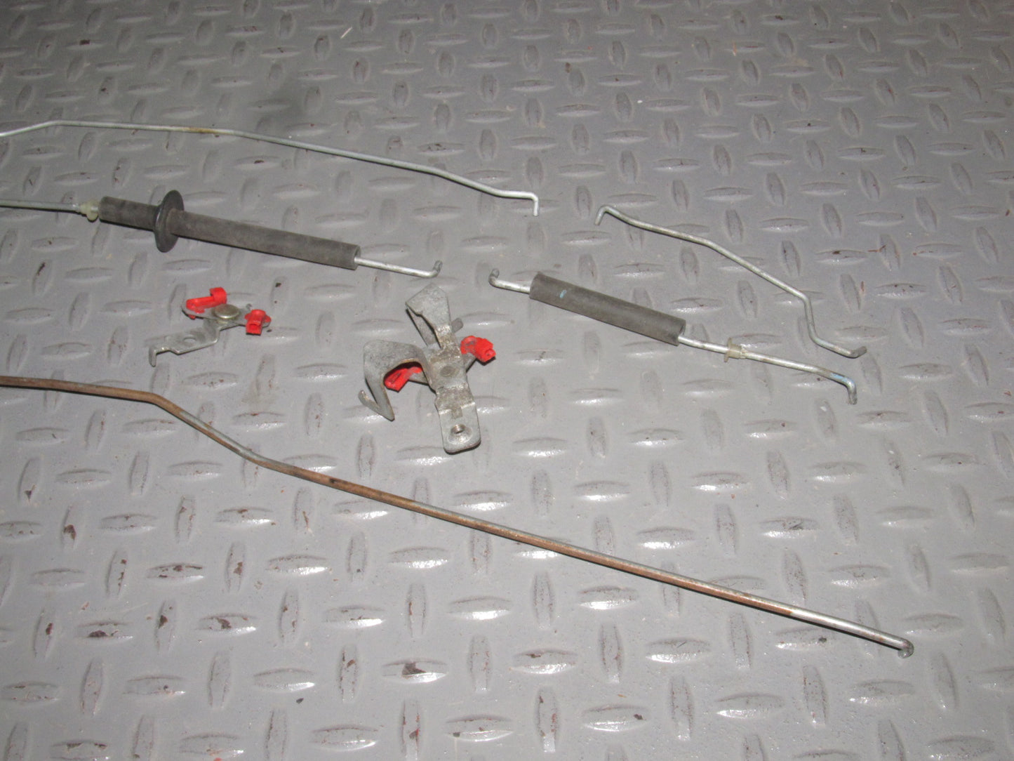 89 90 91 92 Toyota Supra OEM Door Linkage Rod & Clips - Right Set