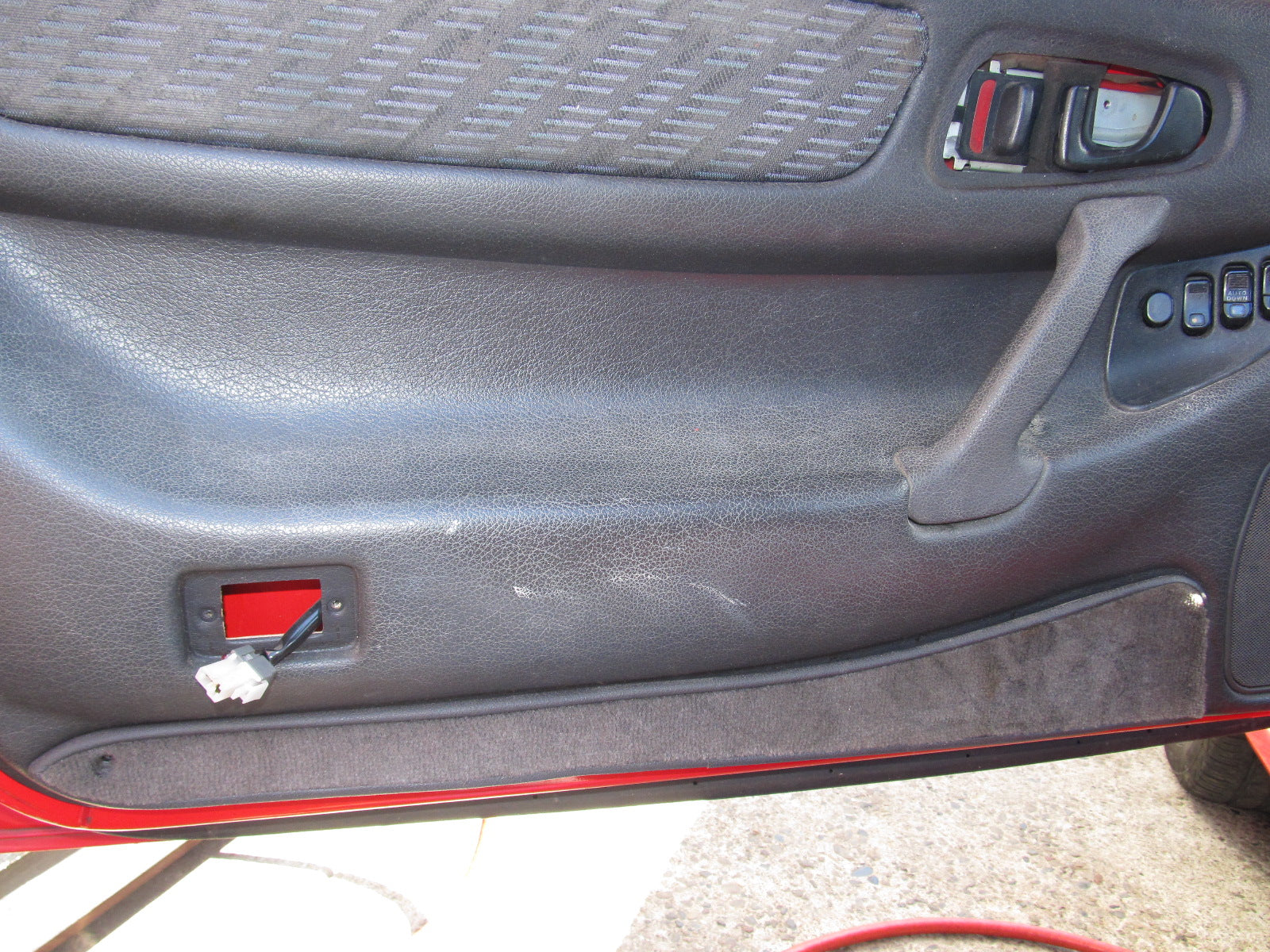94 95 96 97 Mitsubishi 3000GT OEM Door Panel Lower Carpet Panel - Left