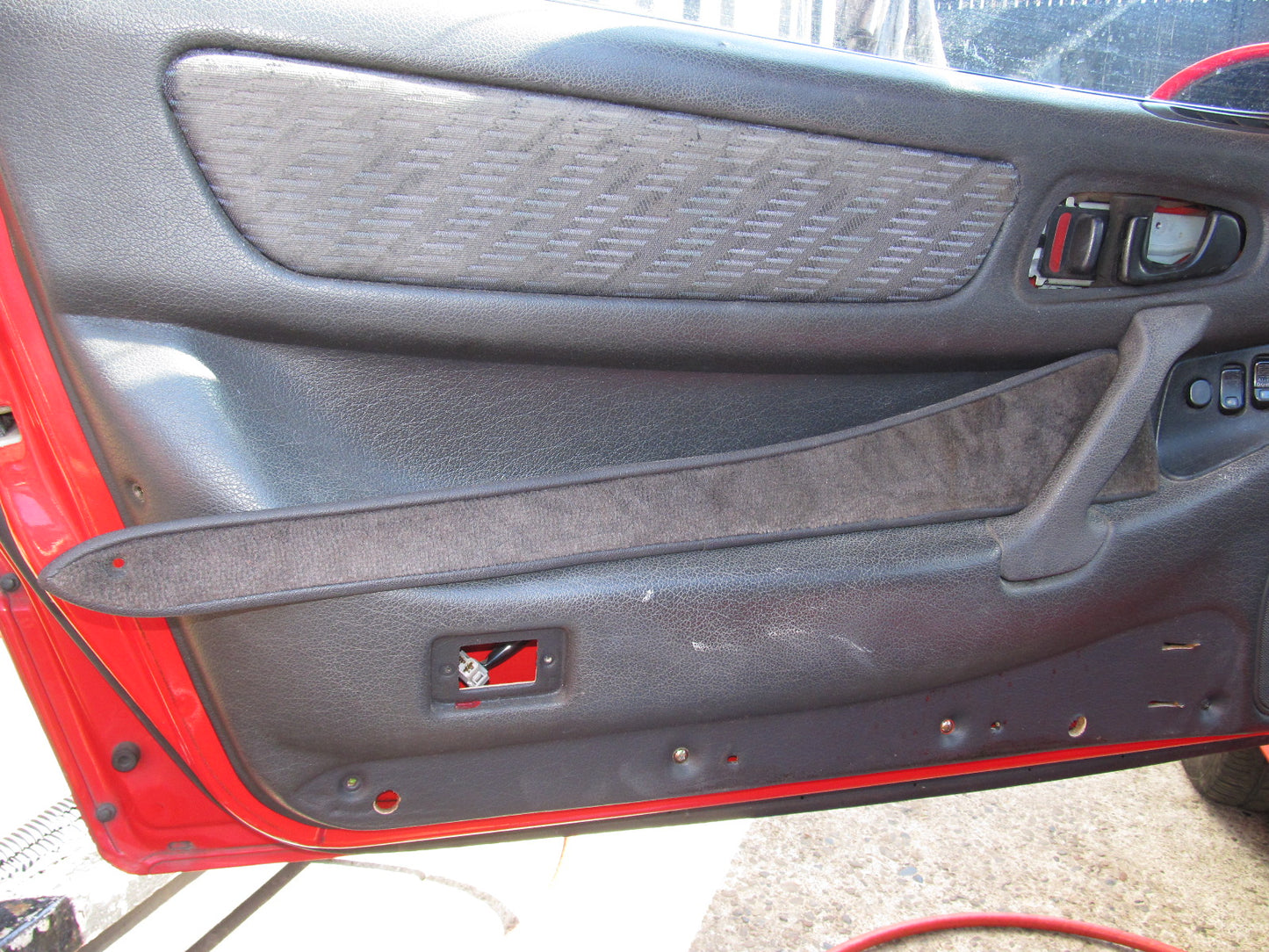 94 95 96 97 Mitsubishi 3000GT OEM Door Panel Lower Carpet Panel - Left