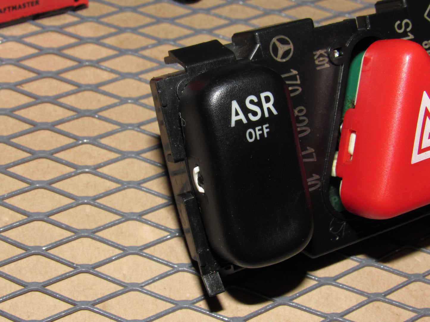 97-04 Mercedes SLK 230 OEM ASR Door Lock & Hazard Light Switch