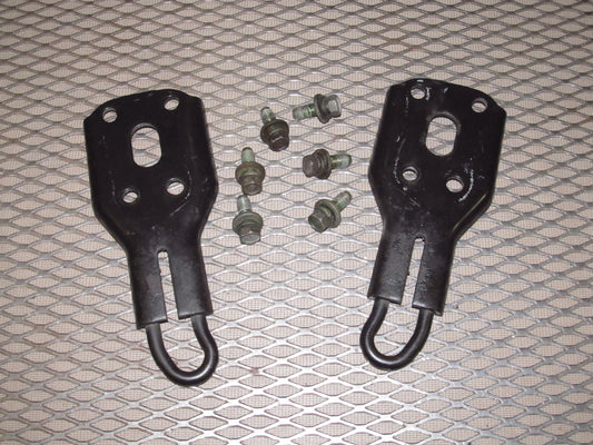 90-93 Mazda Miata OEM Front Hauling Tow Hook Bracket Set