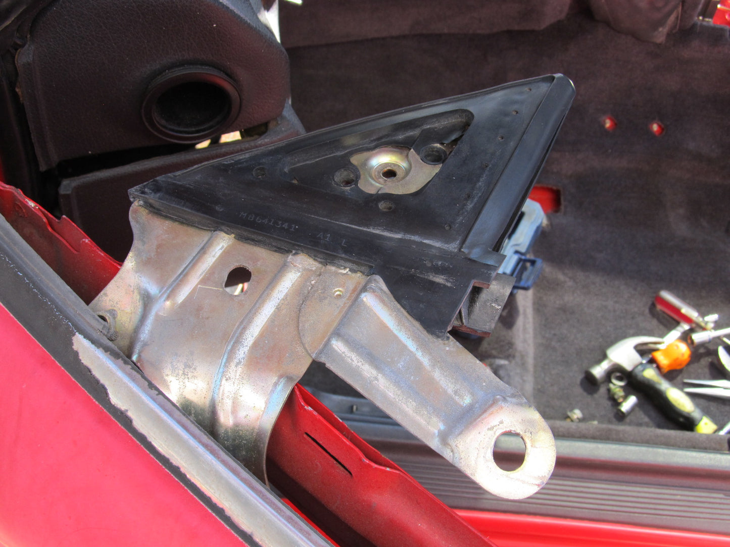 94 95 96 97 Mitsubishi 3000GT OEM Door Triangle Housing Bracket - Left