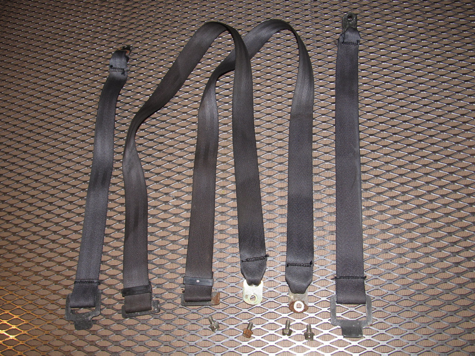 84 85 Mazda RX7 OEM Interior Trunk Belt Set
