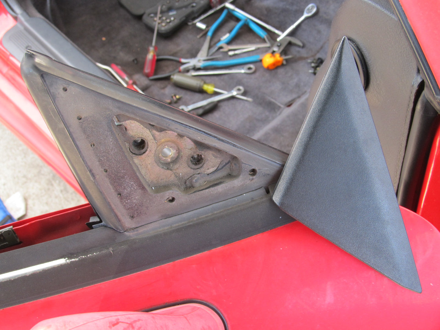94 95 96 97 Mitsubishi 3000GT OEM Door Exterior Triangle Cover Trim - Right