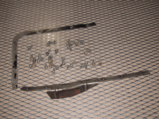 79 80 Datsun 280zx OEM Engine Oil Pan Mounting Plate & Bolt - Set