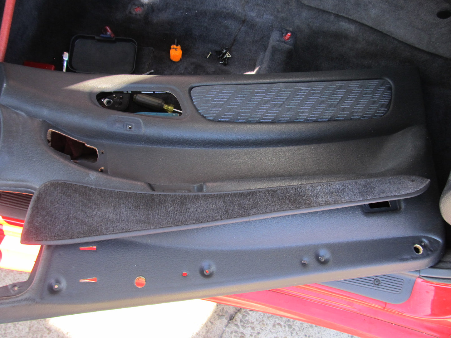 94 95 96 97 Mitsubishi 3000GT OEM Door Panel Lower Carpet Panel - Right