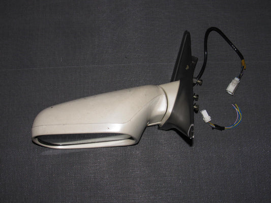 90-96 Nissan 300zx OEM Pearl White Exterior Mirror - Driver Side - Left