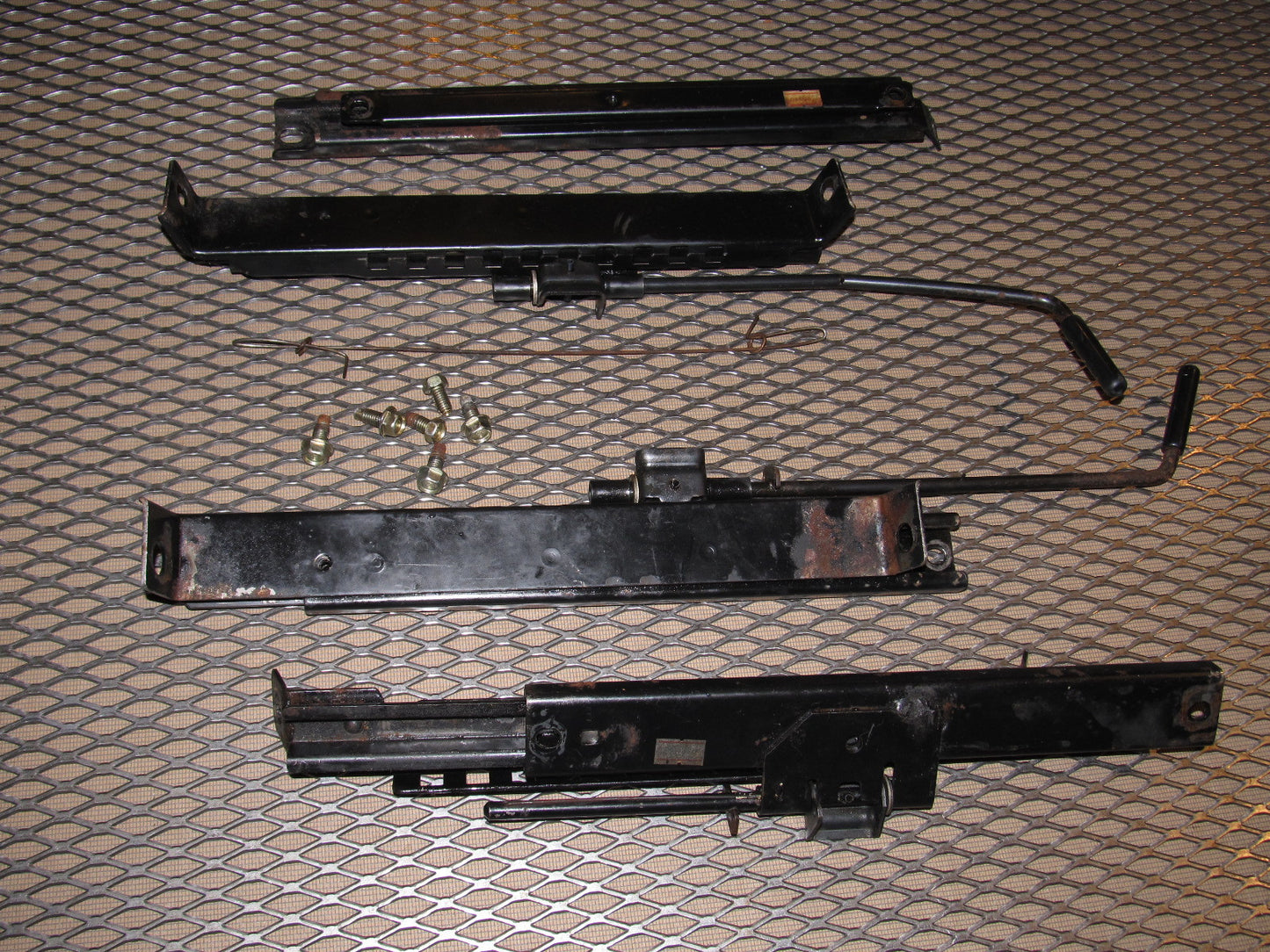 84 85 Mazda RX7 OEM Front Seat Track Set