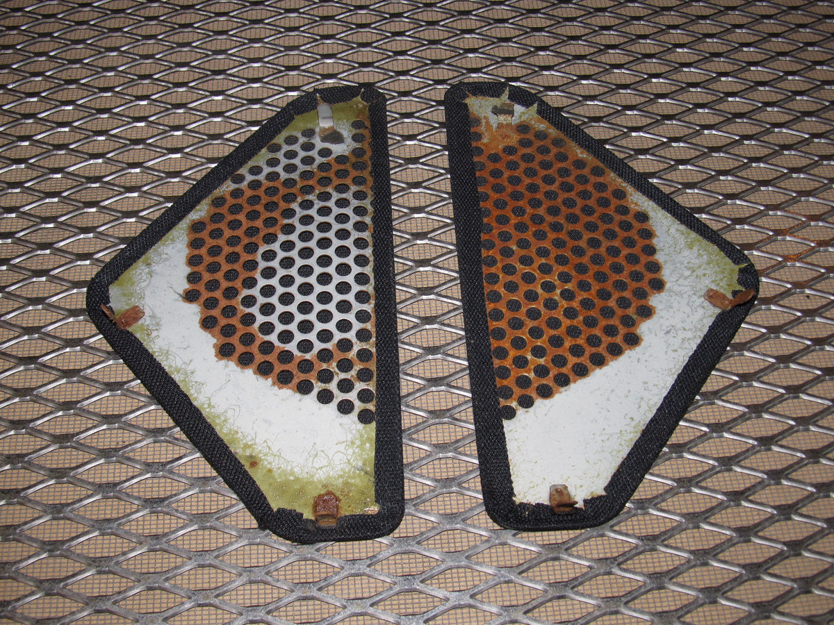 86 87 88 Mazda RX7 OEM Convertible Front Door Speaker Grille Set