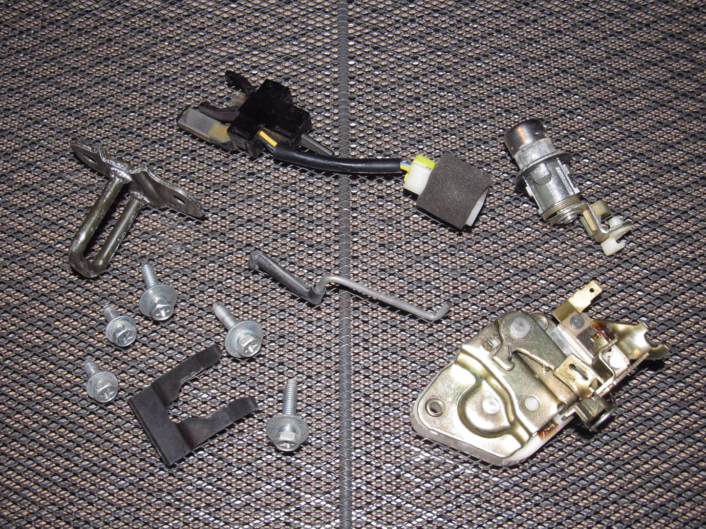 87 88 89 Nissan 300zx OEM Hatch Trunk Latch Striker Sensor Set