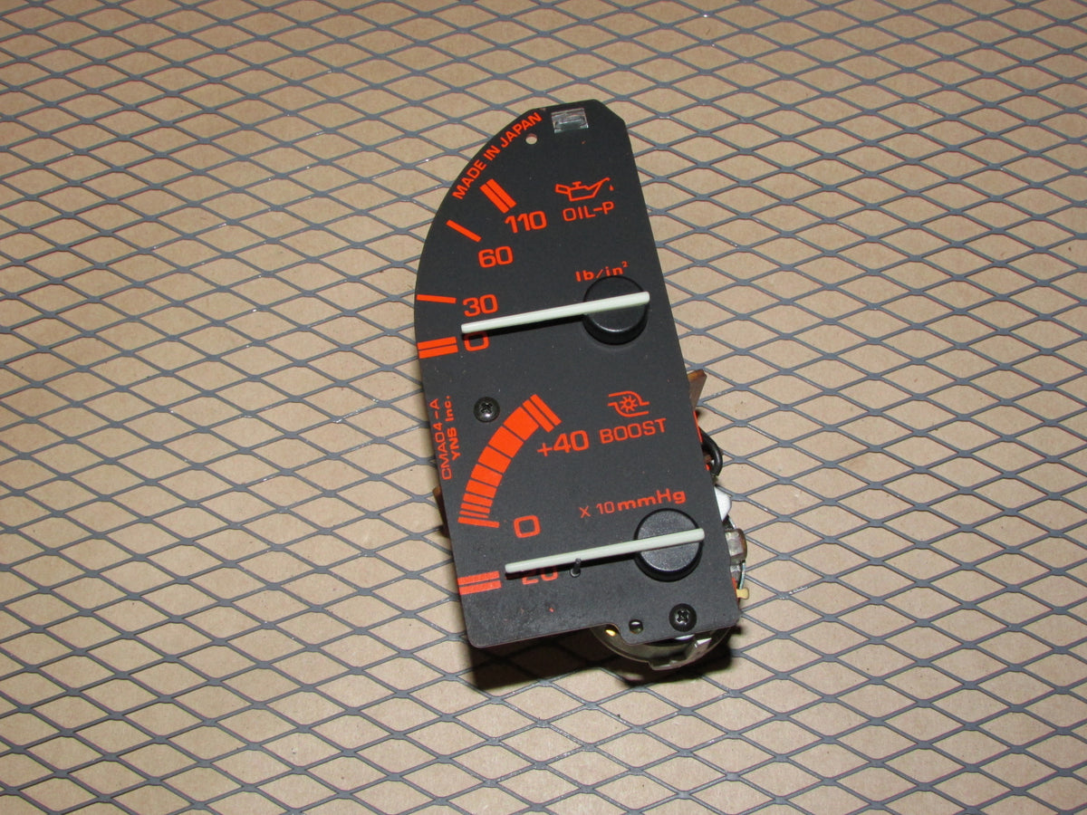 87 88 Mazda RX7 Turbo OEM Cluster Oil Gauge & Turbo Gauge Meter