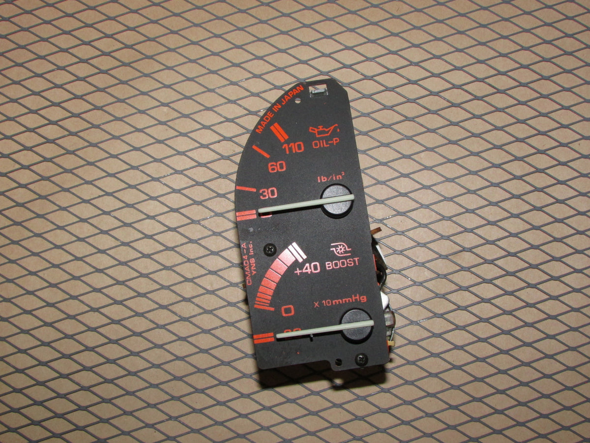 87 88 Mazda RX7 Turbo OEM Cluster Oil Gauge & Turbo Gauge Meter