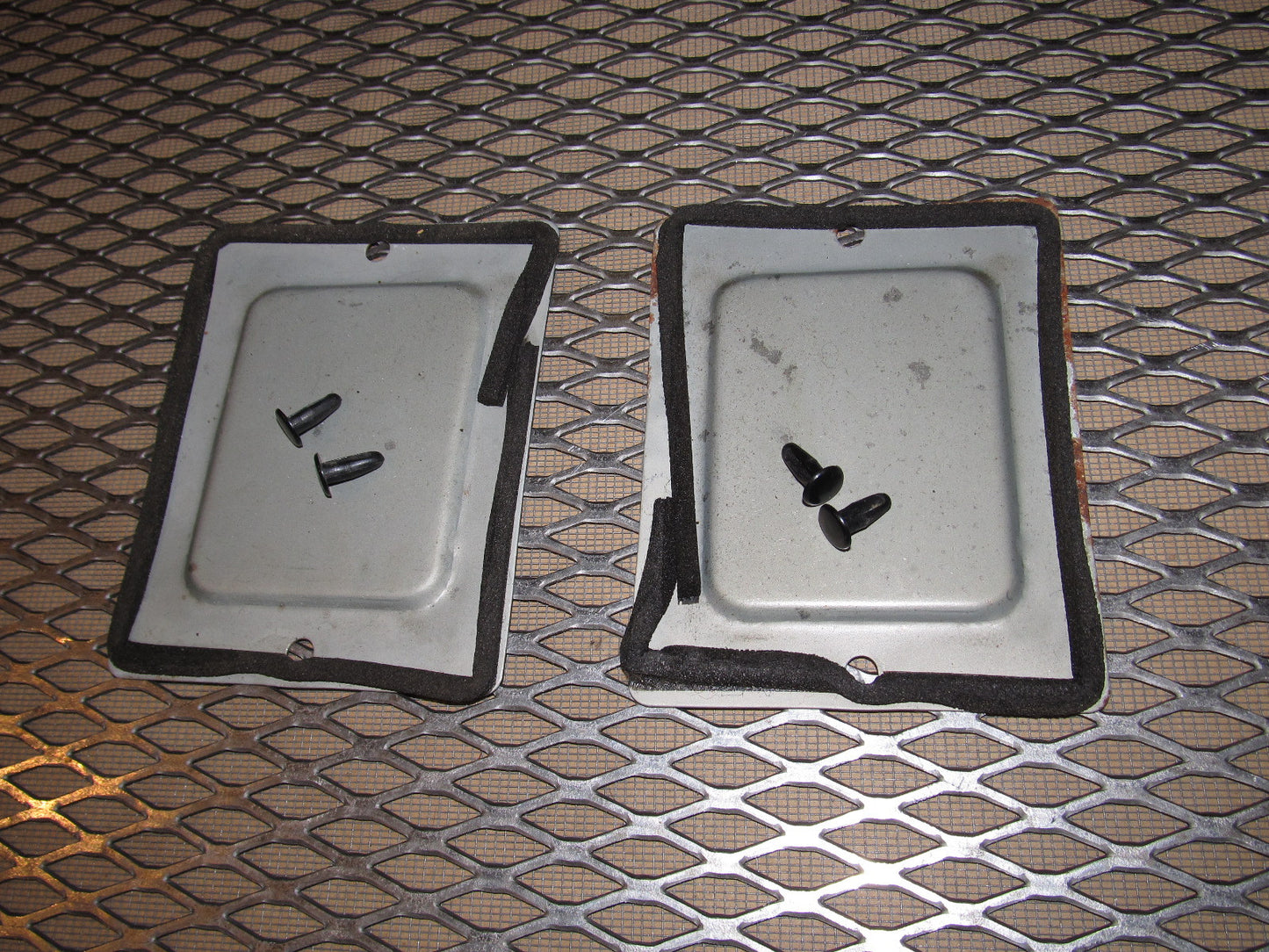 84 85 Mazda RX7 OEM Interior Rear Bumper Reinforcement Bar Cover - Set