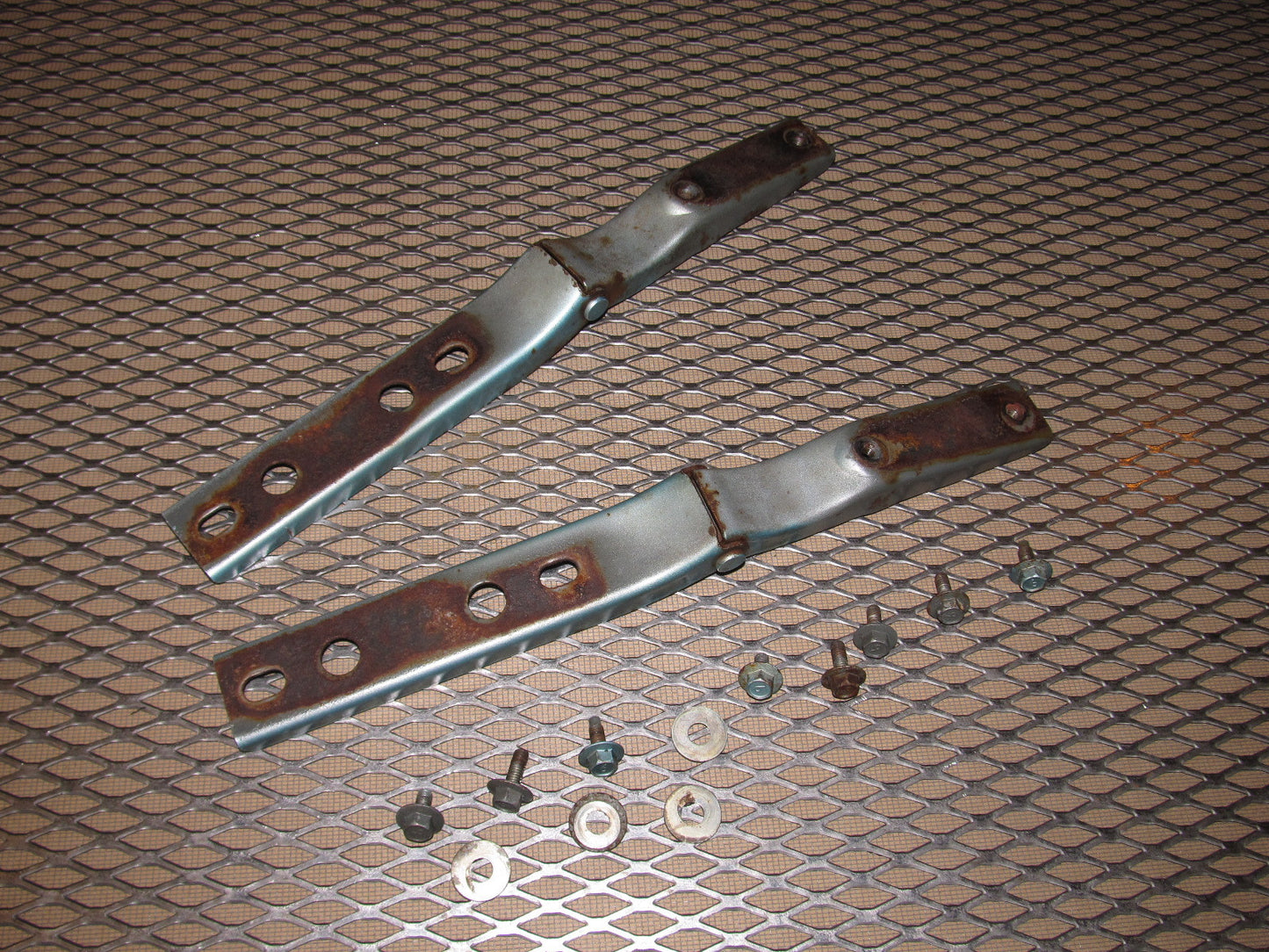 84 85 Mazda RX7 OEM Hood Hinges Set