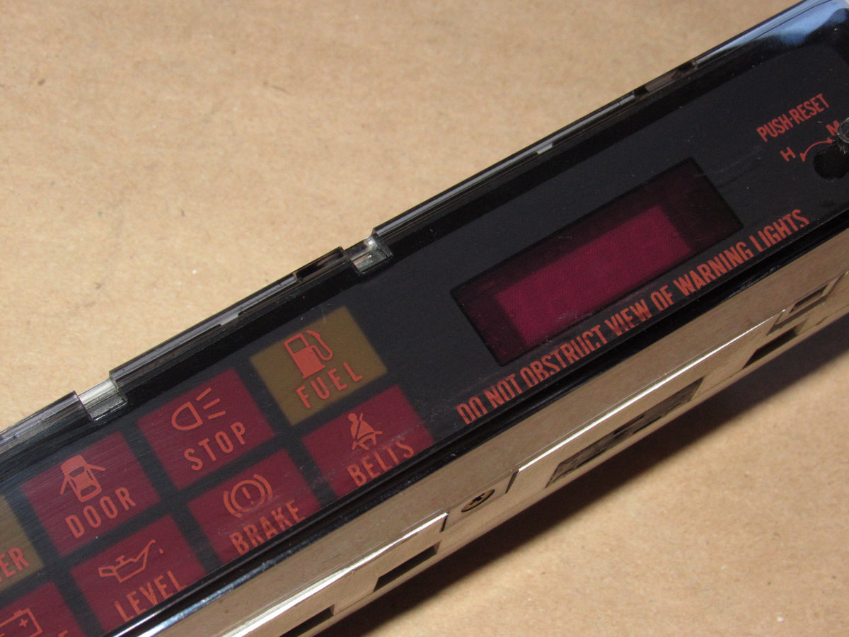 86 87 Mazda RX7 OEM Dash Clock Warning Cluster Light Unit