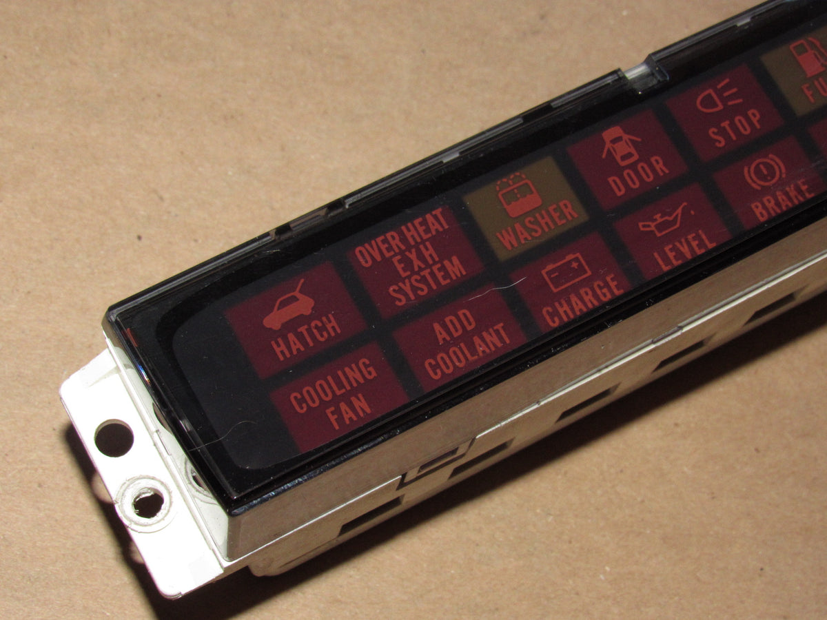 86 87 Mazda RX7 OEM Dash Clock Warning Cluster Light Unit