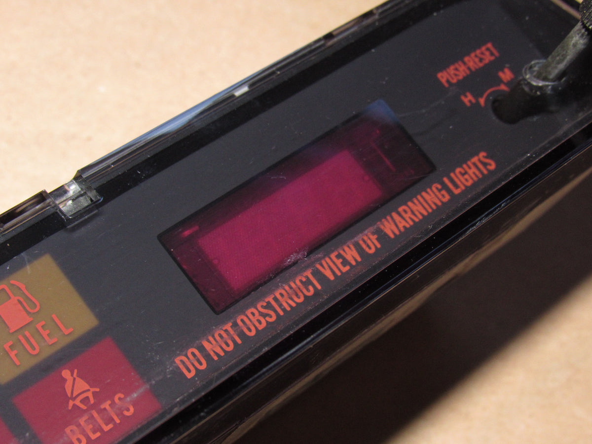 86 87 Mazda RX7 OEM Dash Clock Warning Cluster Light Unit