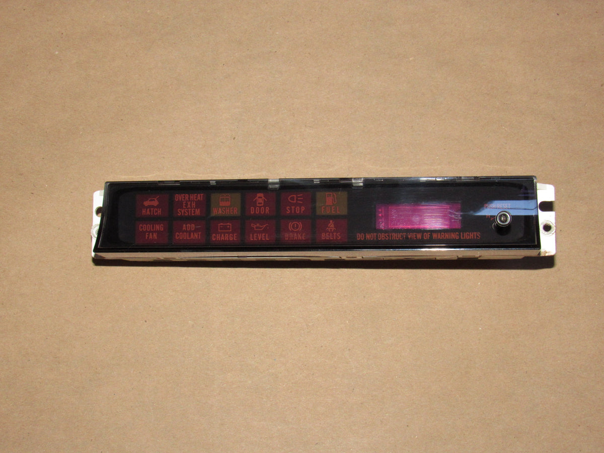 86 87 Mazda RX7 OEM Dash Clock Warning Cluster Light Unit