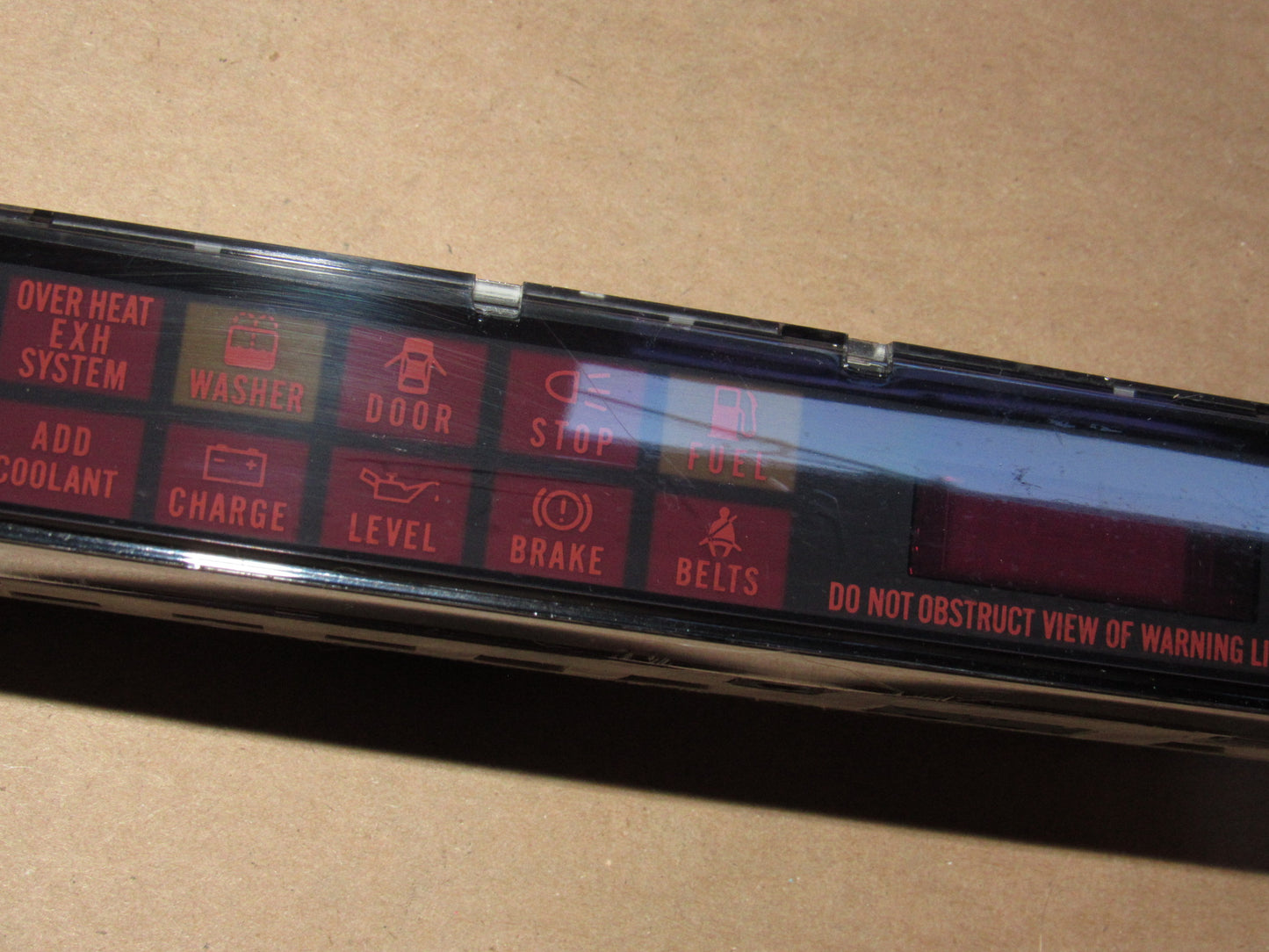 86 87 Mazda RX7 OEM Dash Clock Warning Cluster Light Unit