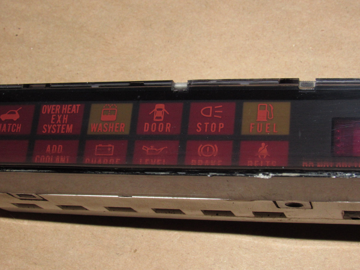 86 87 Mazda RX7 OEM Dash Clock Warning Cluster Light Unit