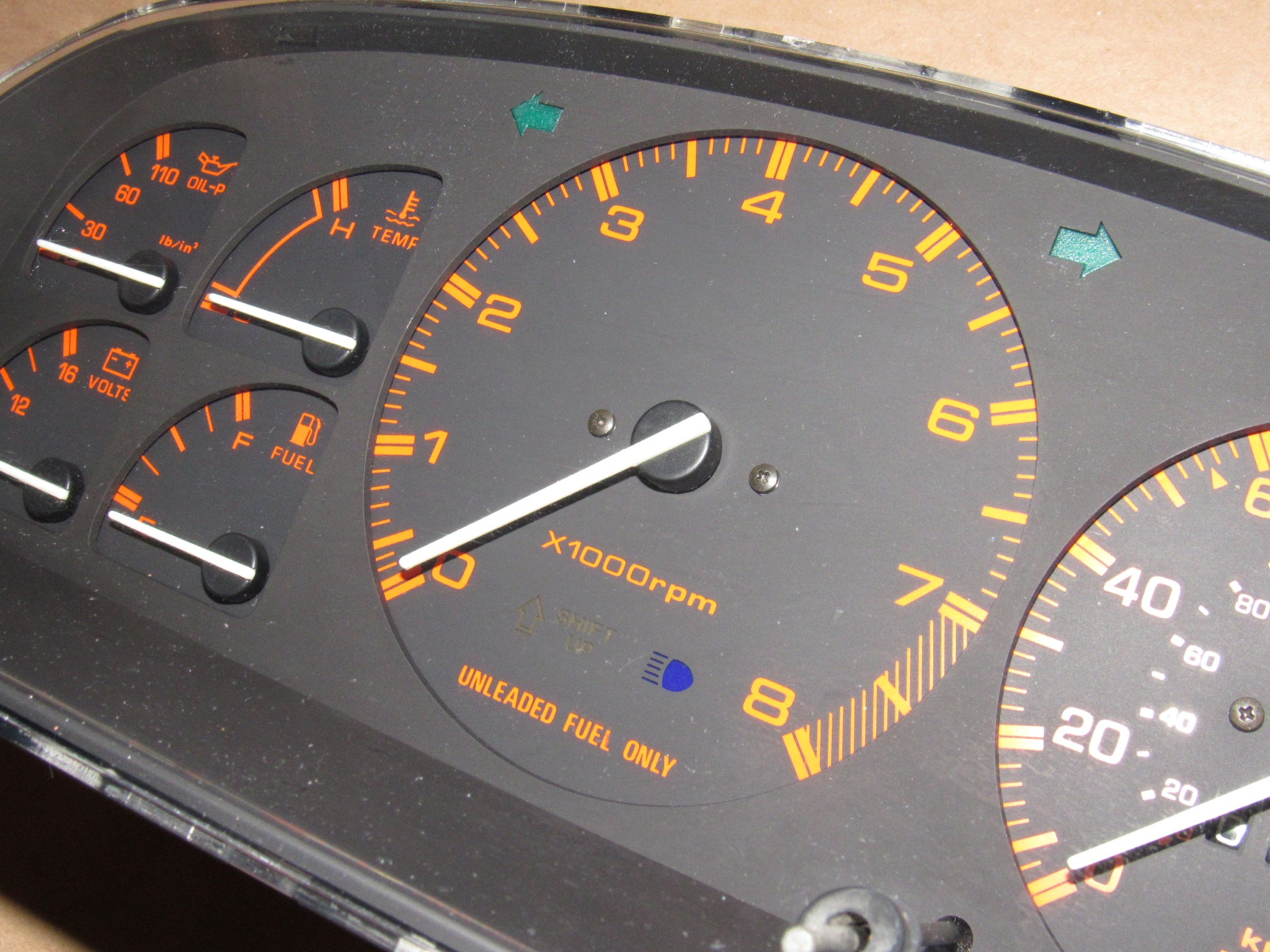 1990 Rx7 Tachometer 86 87 88 Mazda RX7 Non Turbo OEM Speedometer Instrument Cluster ...