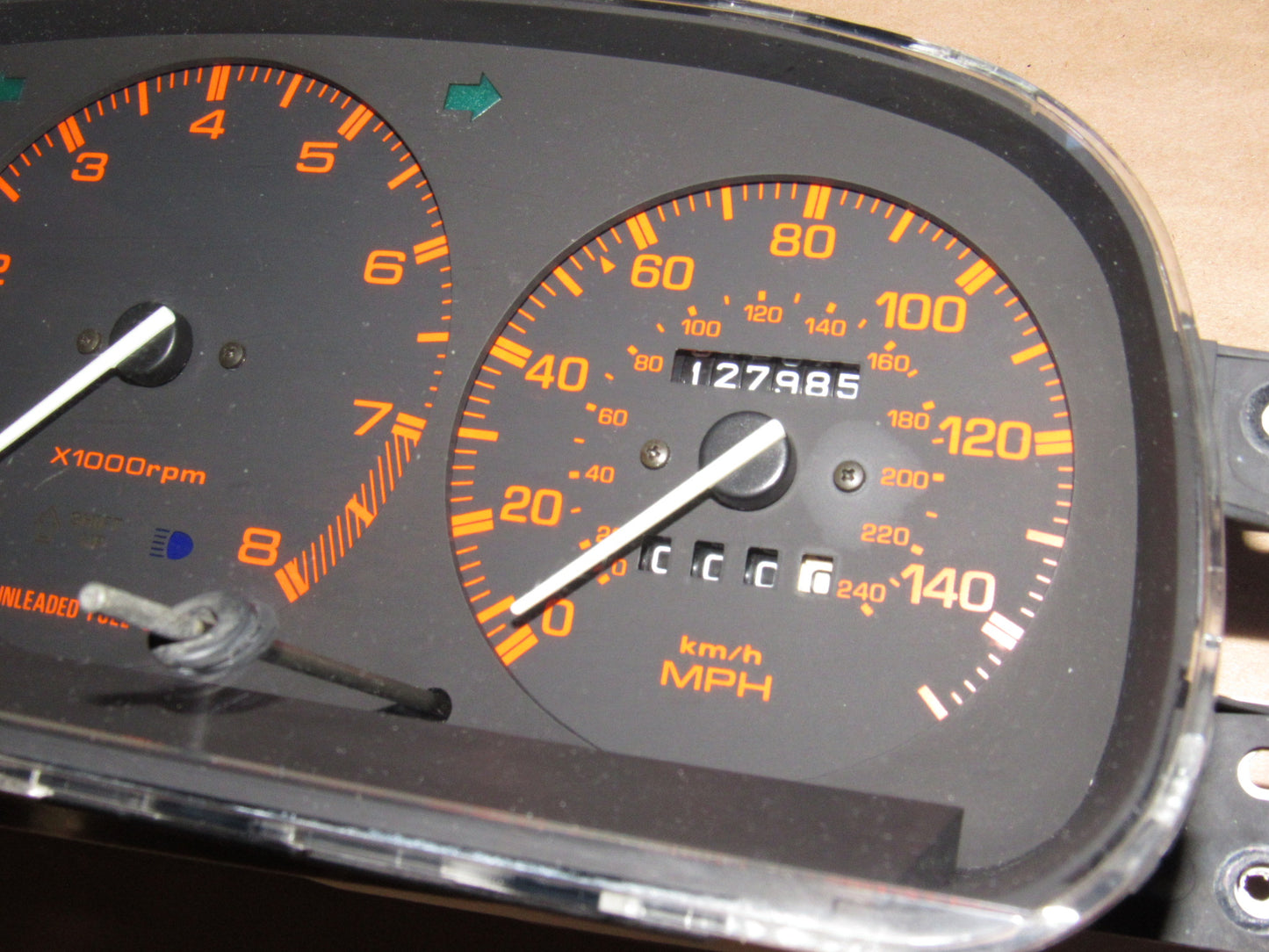 86 87 88 Mazda RX7 Non Turbo OEM Speedometer Instrument Cluster