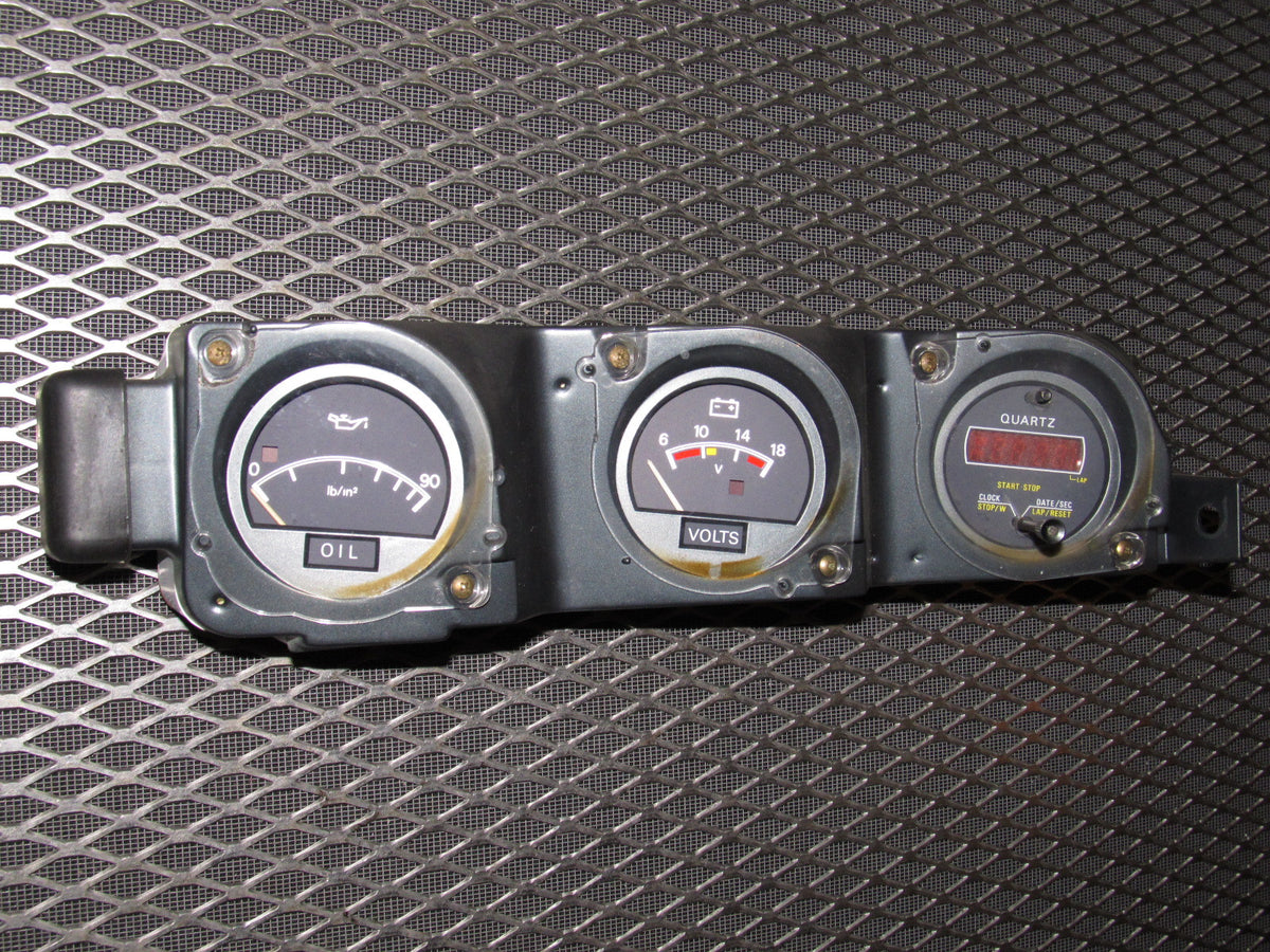 81 82 83 Datsun 280zx OEM Dash Gauge Oil Clock & Voltage Meter