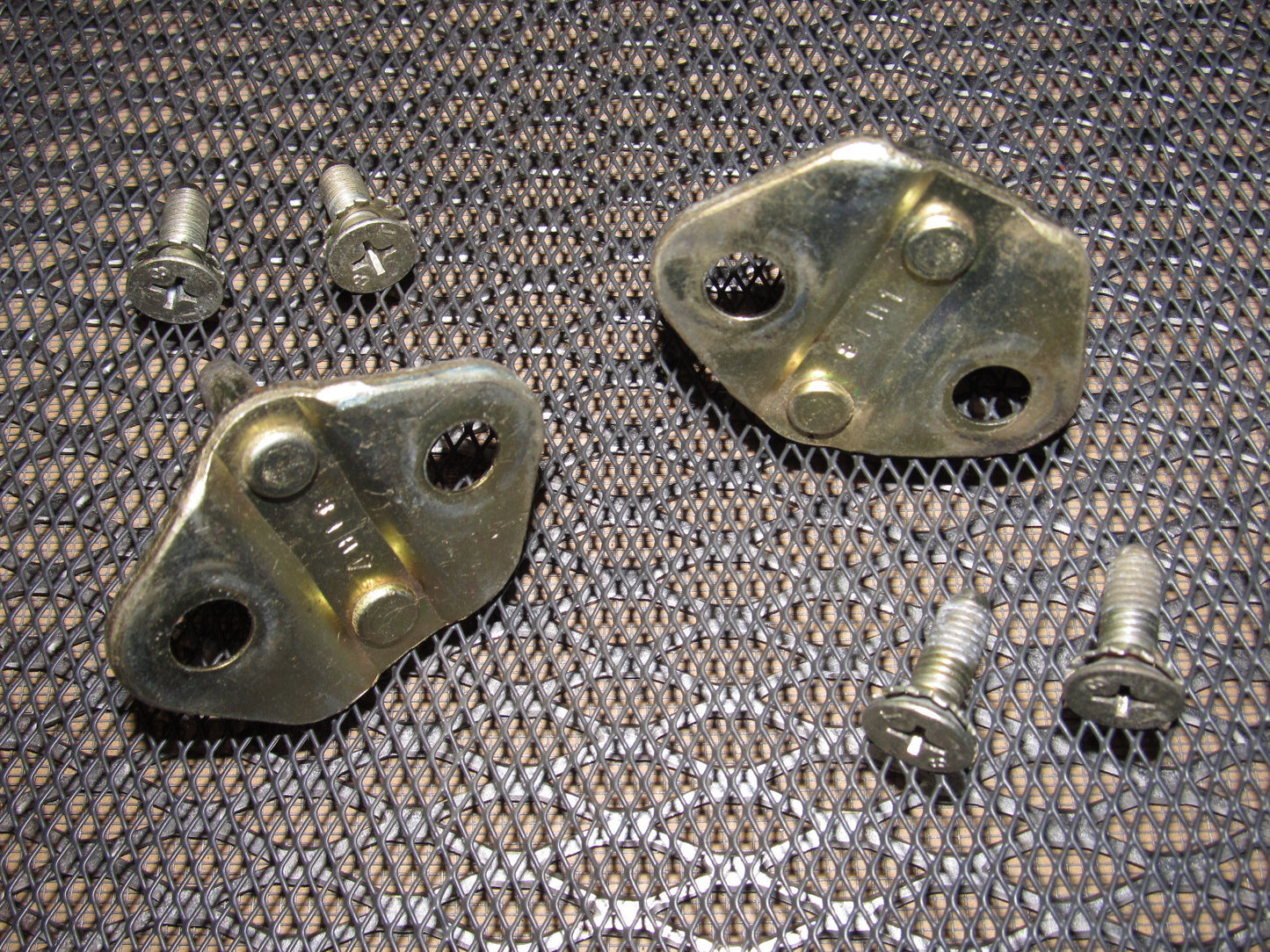 84 85 Mazda RX7 OEM Door Latch Striker - Set