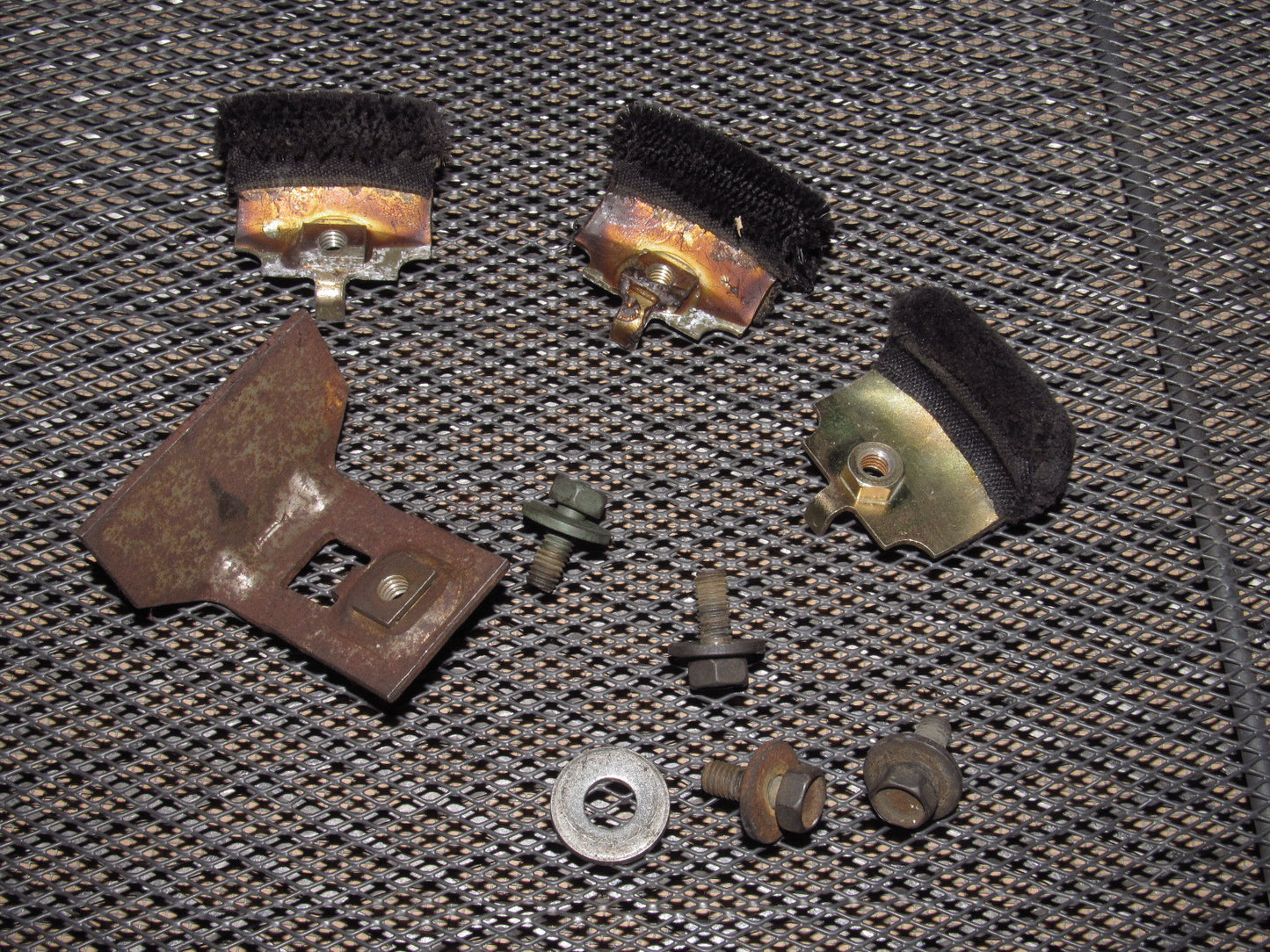 84-87 Chevrolet Corvette OEM Door Window Stopper & Bracket