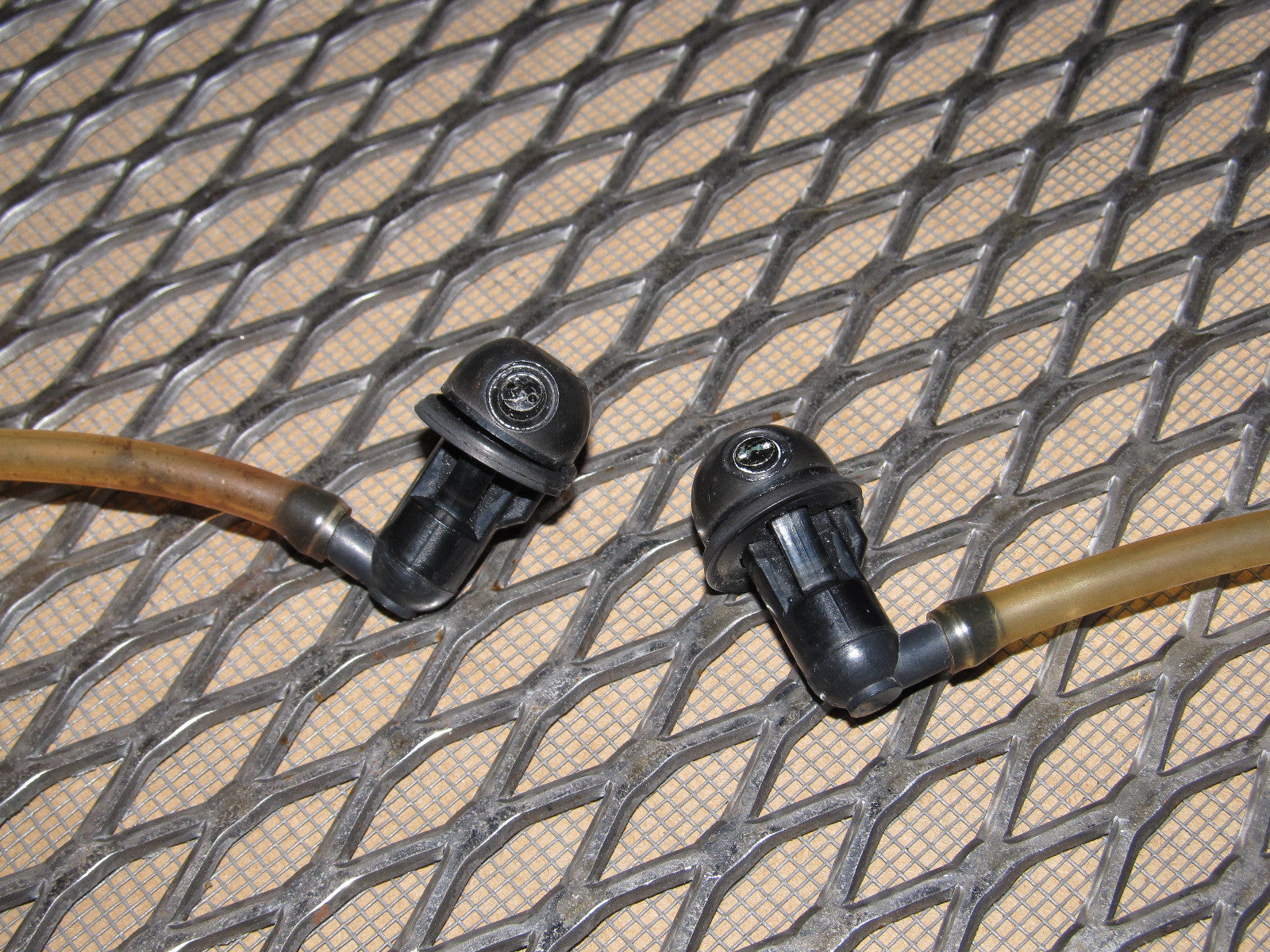 84 85 Mazda RX7 OEM Hood Wiper Nozzle Set