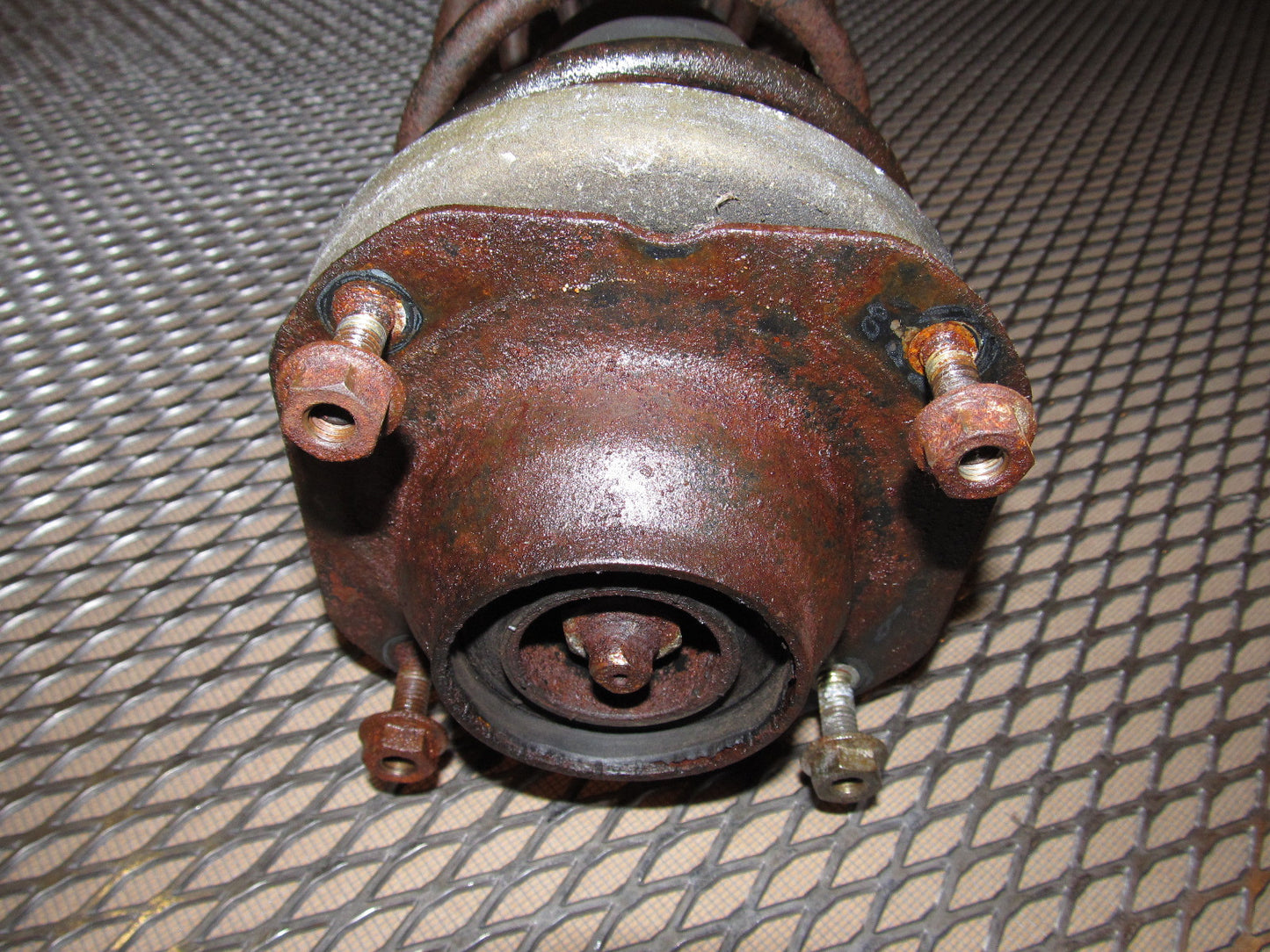 84 85 Mazda RX7 OEM 12A Front Wheel Spindle & Shock Assembly - Left