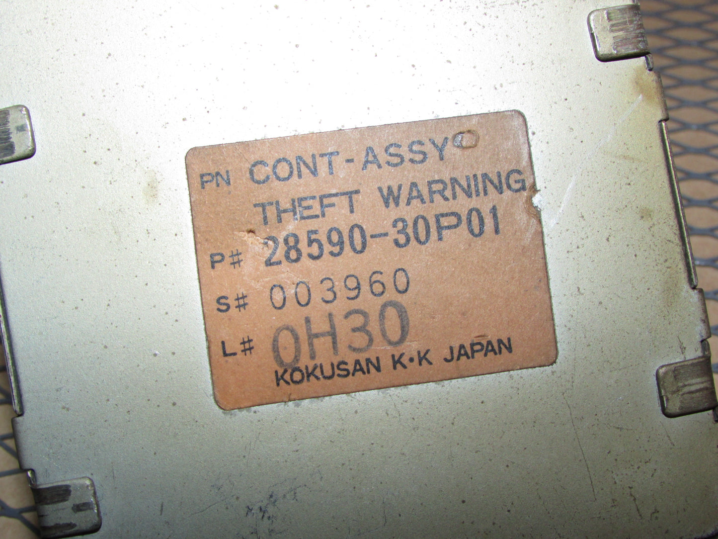 91 92 93 94 95 96 Nissan 300zx OEM Cont Assy Theft Warning Module 28590-30P01