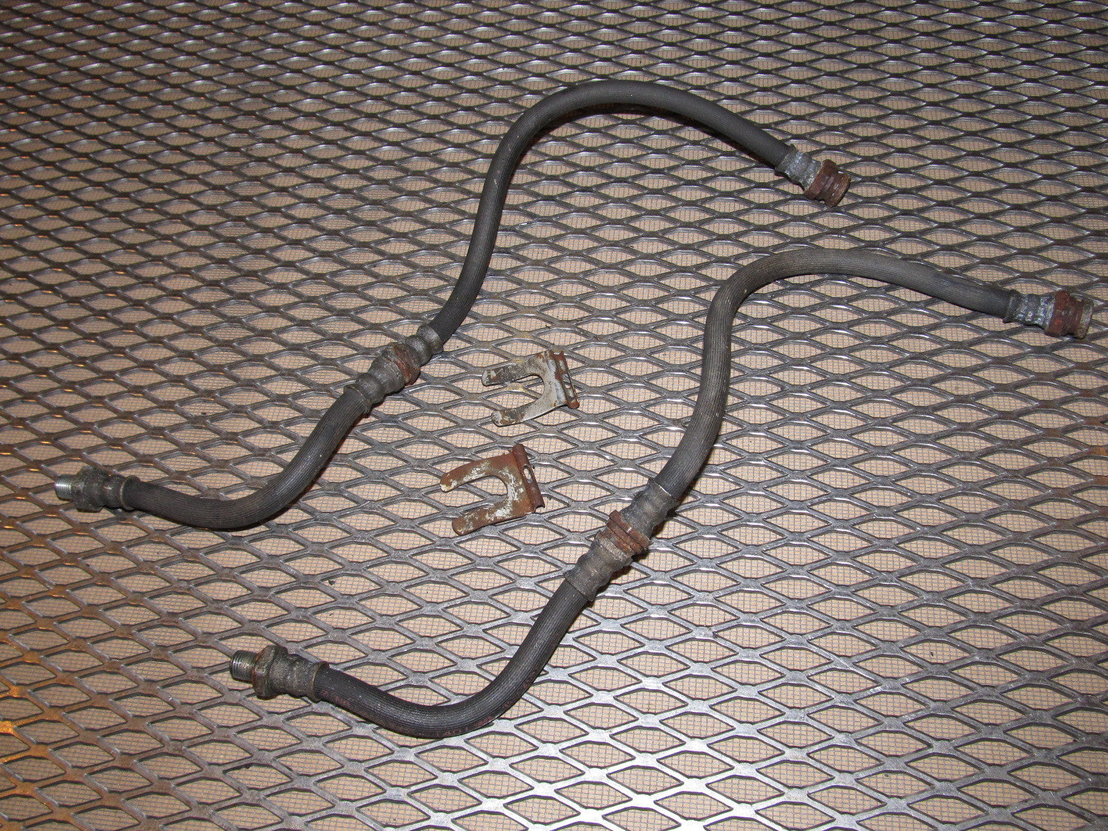 84 85 Mazda RX7 OEM Front Brake Hose Set