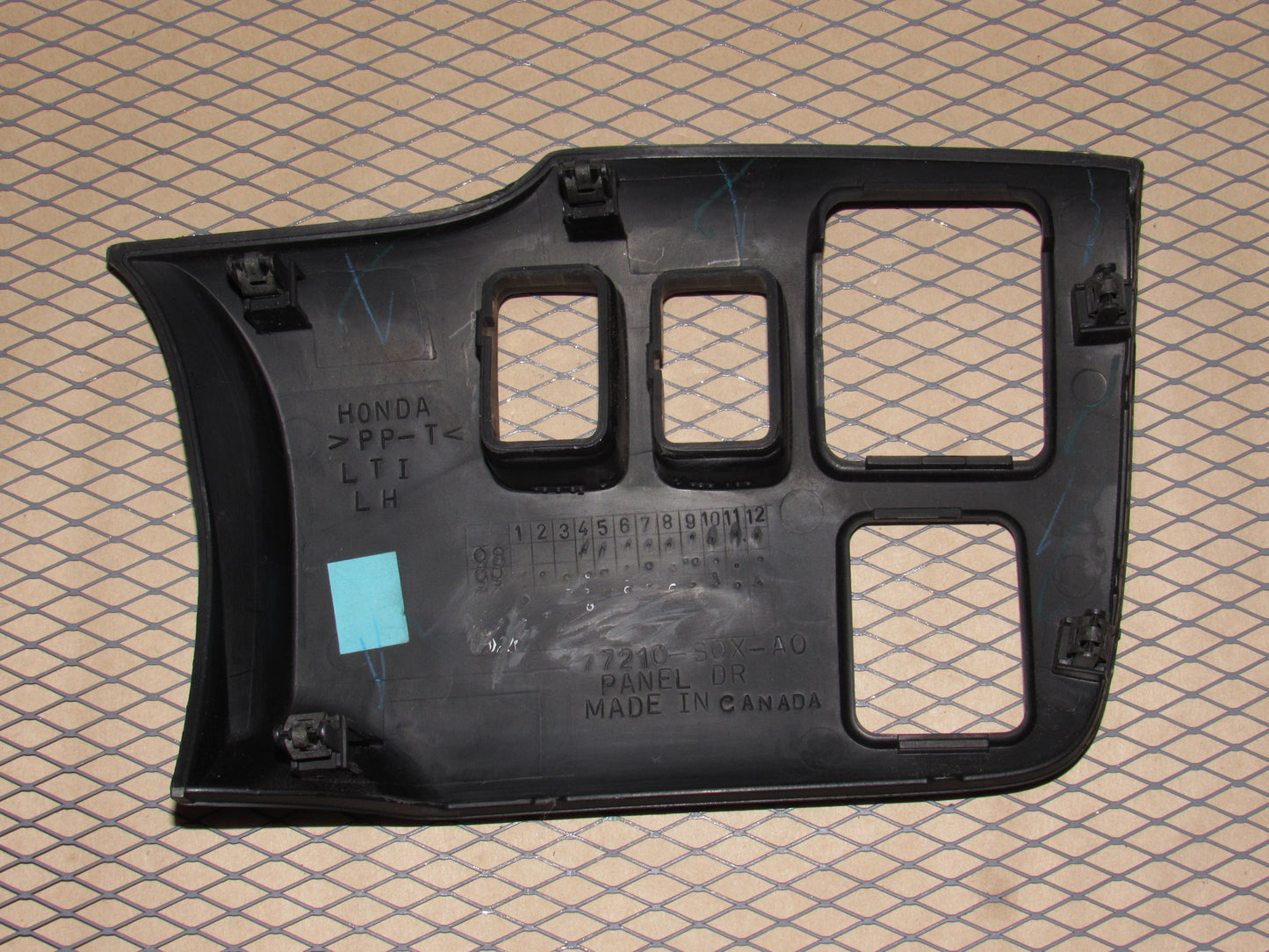 99 00 01 02 03 04 Honda Odyssey OEM Dash Mirror TCS Cruise Switch Panel Cover